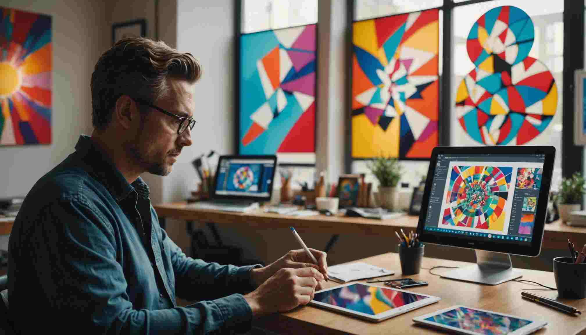 Fusion créative : quand le numérique inspire l'art moderne